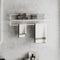 vidaXL - Handdoekenrek - 95x25x22 - cm - ijzer - wit