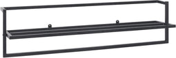 vidaXL - Handdoekenrek - 95x25x22 - cm - ijzer - zwart