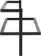 vidaXL - Handdoekenrek - 95x25x22 - cm - ijzer - zwart