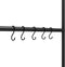 vidaXL - Handdoekenrek - ladder - met - 5 - lagen - 58x175 - cm - ijzer - zwart