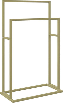 vidaXL - Handdoekenrek - vrijstaand - 48x24x78,5 - cm - ijzer - goudkleurig