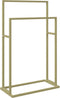 vidaXL - Handdoekenrek - vrijstaand - 48x24x78,5 - cm - ijzer - goudkleurig