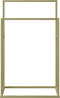 vidaXL - Handdoekenrek - vrijstaand - 48x24x78,5 - cm - ijzer - goudkleurig