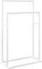 vidaXL - Handdoekenrek - vrijstaand - 48x24x78,5 - cm - ijzer - wit
