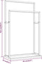 vidaXL - Handdoekenrek - vrijstaand - 48x24x78,5 - cm - ijzer - wit