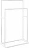 vidaXL - Handdoekenrek - vrijstaand - 48x24x78,5 - cm - ijzer - wit