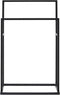 vidaXL - Handdoekenrek - vrijstaand - 48x24x78,5 - cm - ijzer - zwart