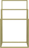 vidaXL - Handdoekenrek - vrijstaand - 48x24x79 - cm - ijzer - goudkleurig