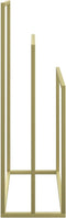 vidaXL - Handdoekenrek - vrijstaand - 48x24x79 - cm - ijzer - goudkleurig