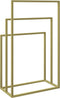 vidaXL - Handdoekenrek - vrijstaand - 48x24x79 - cm - ijzer - goudkleurig
