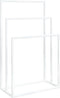 vidaXL - Handdoekenrek - vrijstaand - 48x24x79 - cm - ijzer - wit