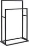 vidaXL - Handdoekenrek - vrijstaand - 48x24x79 - cm - ijzer - wit