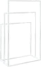 vidaXL - Handdoekenrek - vrijstaand - 48x24x79 - cm - ijzer - wit