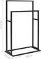 vidaXL - Handdoekenrek - vrijstaand - 48x24x79 - cm - ijzer - wit