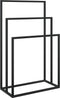 vidaXL - Handdoekenrek - vrijstaand - 48x24x79 - cm - ijzer - zwart
