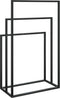 vidaXL - Handdoekenrek - vrijstaand - 48x24x79 - cm - ijzer - zwart