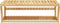 vidaXL - Handdoekenrek - wandgemonteerd - 60x25x20 - cm - bamboe
