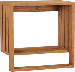 vidaXL - Handdoekenrek - wandmontage - 35x20x35 - cm - massief - teakhout