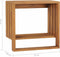 vidaXL - Handdoekenrek - wandmontage - 35x20x35 - cm - massief - teakhout