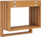 vidaXL - Handdoekenrek - wandmontage - 35x20x35 - cm - massief - teakhout