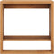 vidaXL - Handdoekenrek - wandmontage - 35x20x35 - cm - massief - teakhout