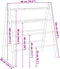vidaXL - Handdoekladder - met - 4 - sporten - 90x50x100 - cm - bamboe
