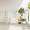 vidaXL - Handdoekladder - met - 4 - sporten - 90x50x100 - cm - bamboe