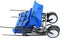vidaXL - Handkar - inklapbaar - met - luifel - staal - blauw