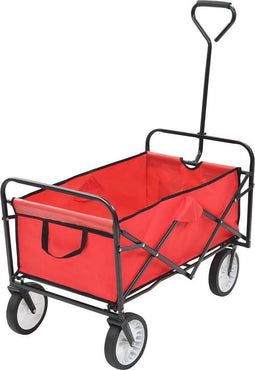 vidaXL - Handkar - inklapbaar - staal - rood