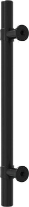vidaXL - Handvatten - 10 - st - 128 - mm - roestvrij - staal - zwart