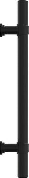 vidaXL - Handvatten - 10 - st - 128 - mm - roestvrij - staal - zwart