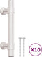 vidaXL - Handvatten - 10 - st - 64 - mm - roestvrij - staal - zilverkleurig
