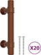 vidaXL - Handvatten - 10 - st - 64 - mm - roestvrij - staal - bronskleurig