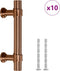 vidaXL - Handvatten - 10 - st - 64 - mm - roestvrij - staal - bronskleurig