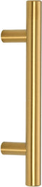 vidaXL - Handvatten - 10 - st - 64 - mm - roestvrij - staal - goudkleurig