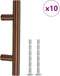vidaXL - Handvatten - 10 - st - 64 - mm - roestvrij - staal - bronskleurig