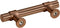 vidaXL - Handvatten - 10 - st - 64 - mm - roestvrij - staal - bronskleurig