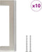 vidaXL - Handvatten - 10 - st - 96 - mm - roestvrij - staal - zilverkleurig