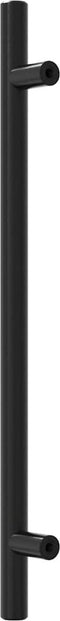 vidaXL - Handvatten - 5 - st - 192 - mm - roestvrij - staal - zwart