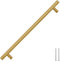 vidaXL - Handvatten - 5 - st - 224 - mm - roestvrij - staal - goudkleurig