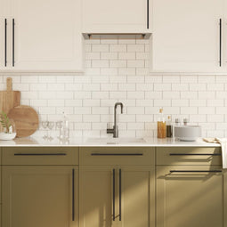 vidaXL - Handvatten - 5 - st - 320 - mm - roestvrij - staal - zwart