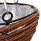 vidaXL - Hangbak - wilgenhout - met - voering - en - ketting - 4 - stuks