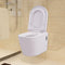 vidaXL - Hangend - toilet - keramiek - wit