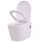 vidaXL - Hangend - toilet - keramiek - wit