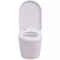 vidaXL - Hangend - toilet - keramiek - wit