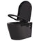 vidaXL - Hangend - toilet - keramiek - zwart