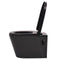 vidaXL - Hangend - toilet - keramiek - zwart