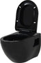 vidaXL - Hangend - toilet - met - verborgen - stortbak - keramiek - zwart