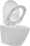 vidaXL - Hangend - toilet - randloos - keramiek - wit