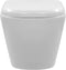 vidaXL - Hangend - toilet - randloos - keramiek - wit